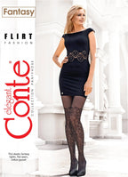 Fantasy Tights Conte Flirt | Floral Stockings Imitation