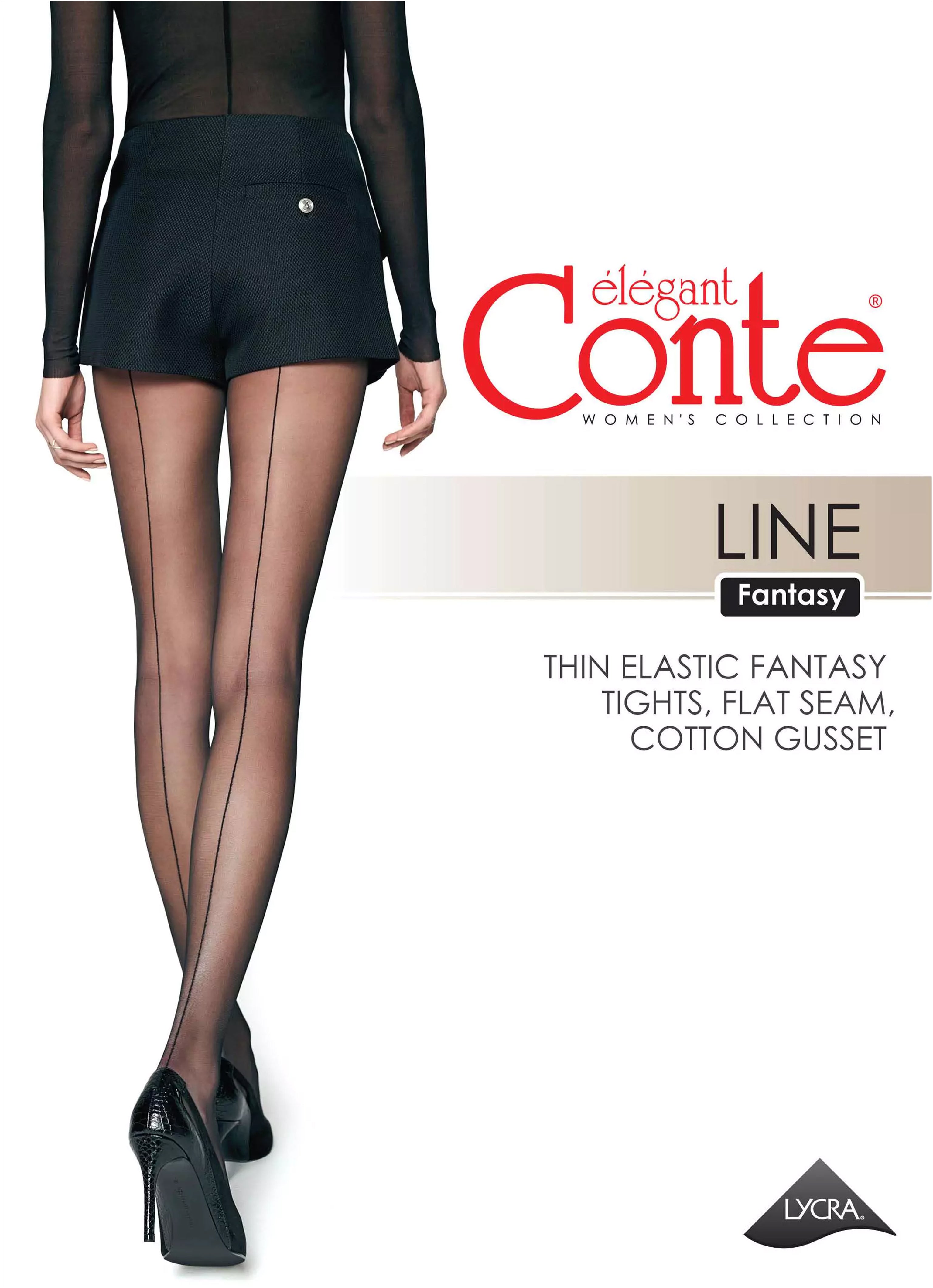 Fantasy Tights Conte Line | Back Seam