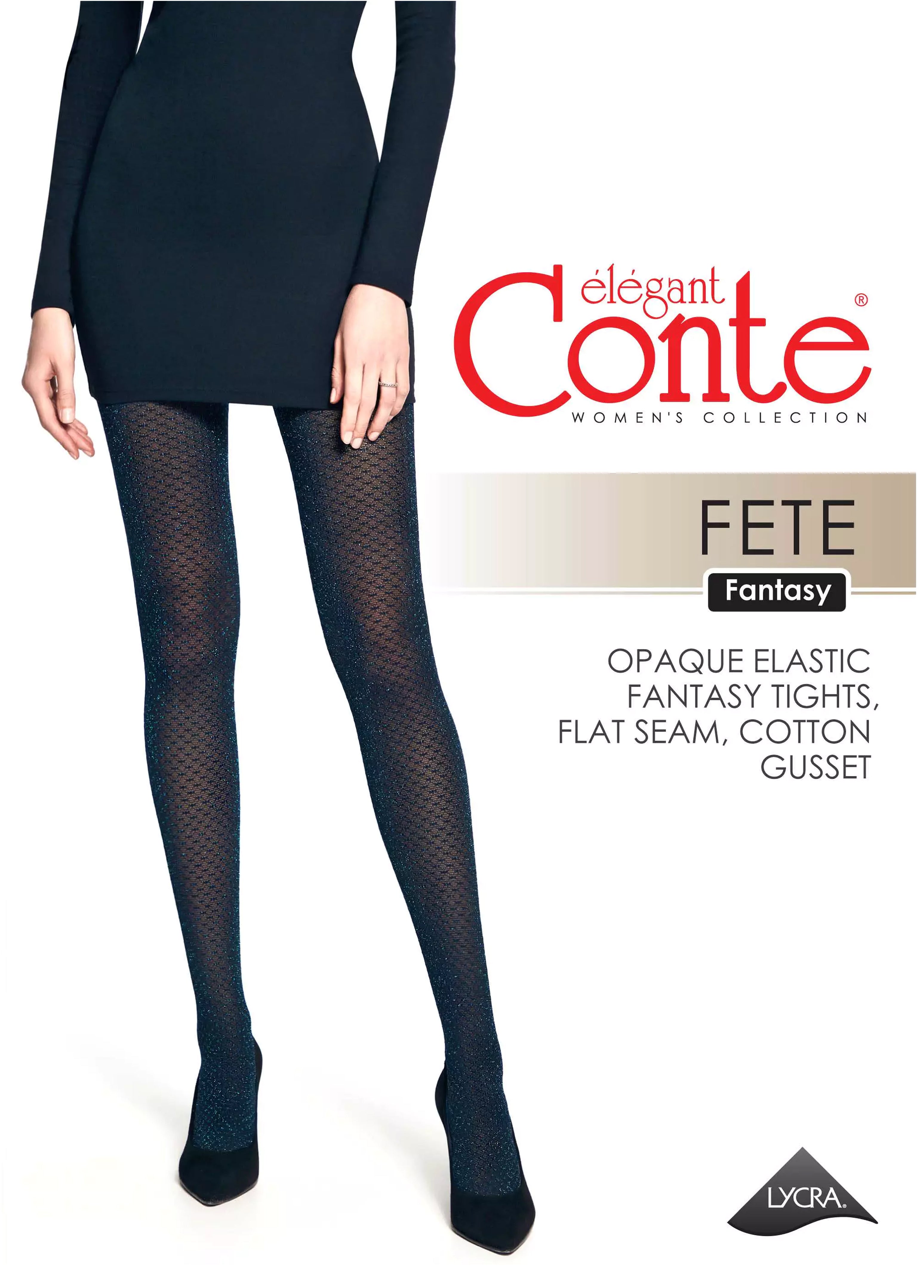 Conte Fete Fantasy Tights | Shiny Rete Lurex