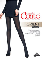 Conte Orient Fantasy Tights | Zigzag pattern