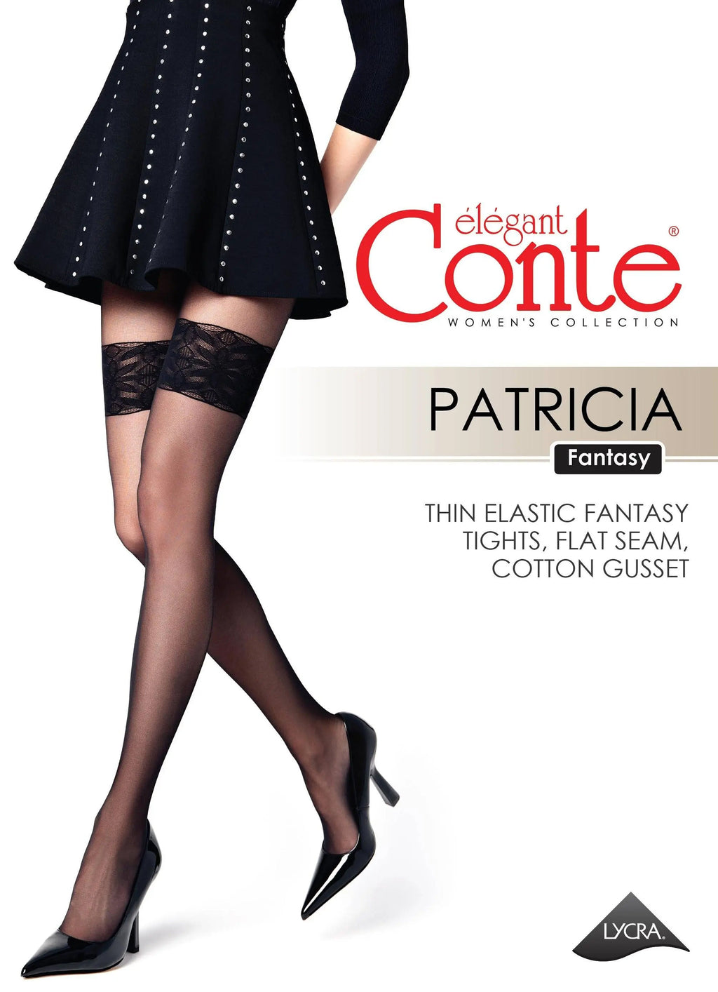 Conte Fantasy Tights Patricia | Imitation of Lace Stockings