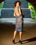 The Boat Neck Beaded Fringe Sheath Classic