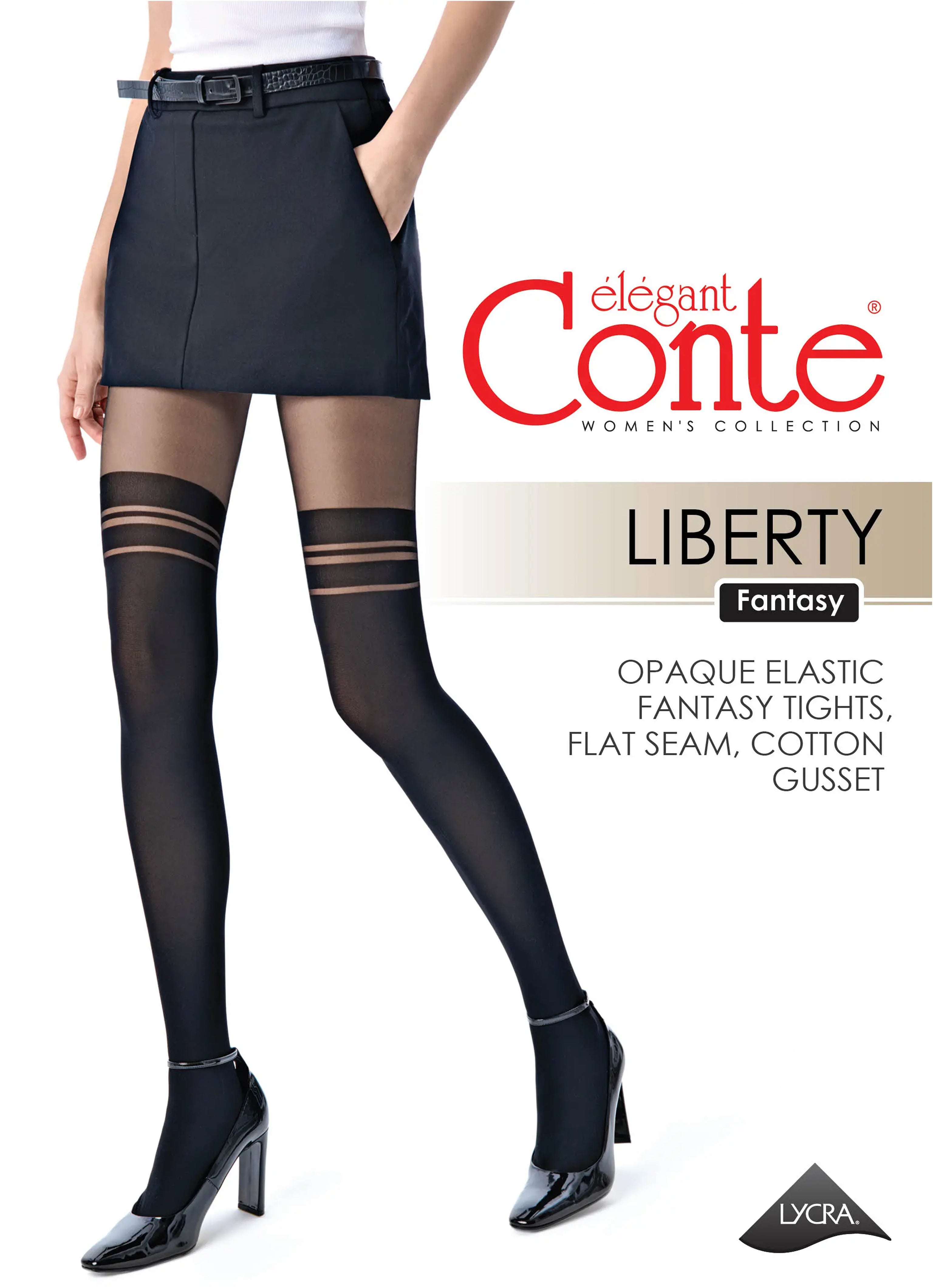 Fantasy Tights Conte Liberty Imitation Overknees