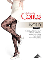 Fantasy Tights Conte Ingrid with Geometric Pattern