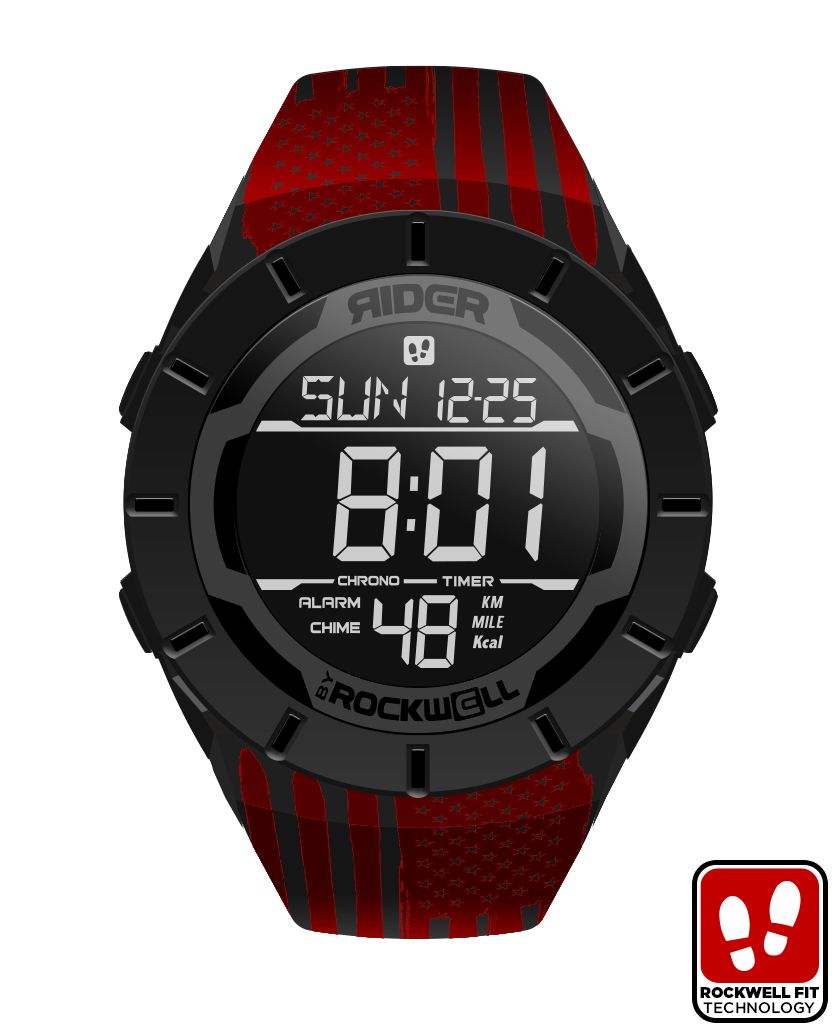 Coliseum Fit™ Assault Red Edition Watch | Phantom Black
