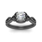 Infinity Celtic Solitaire Wedding Set
