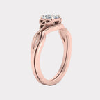 Infinity Celtic Solitaire Wedding Set