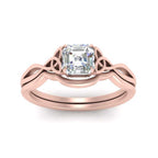 Infinity Celtic Solitaire Wedding Set