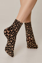 Socks Conte Fantasy | Heart Pattern