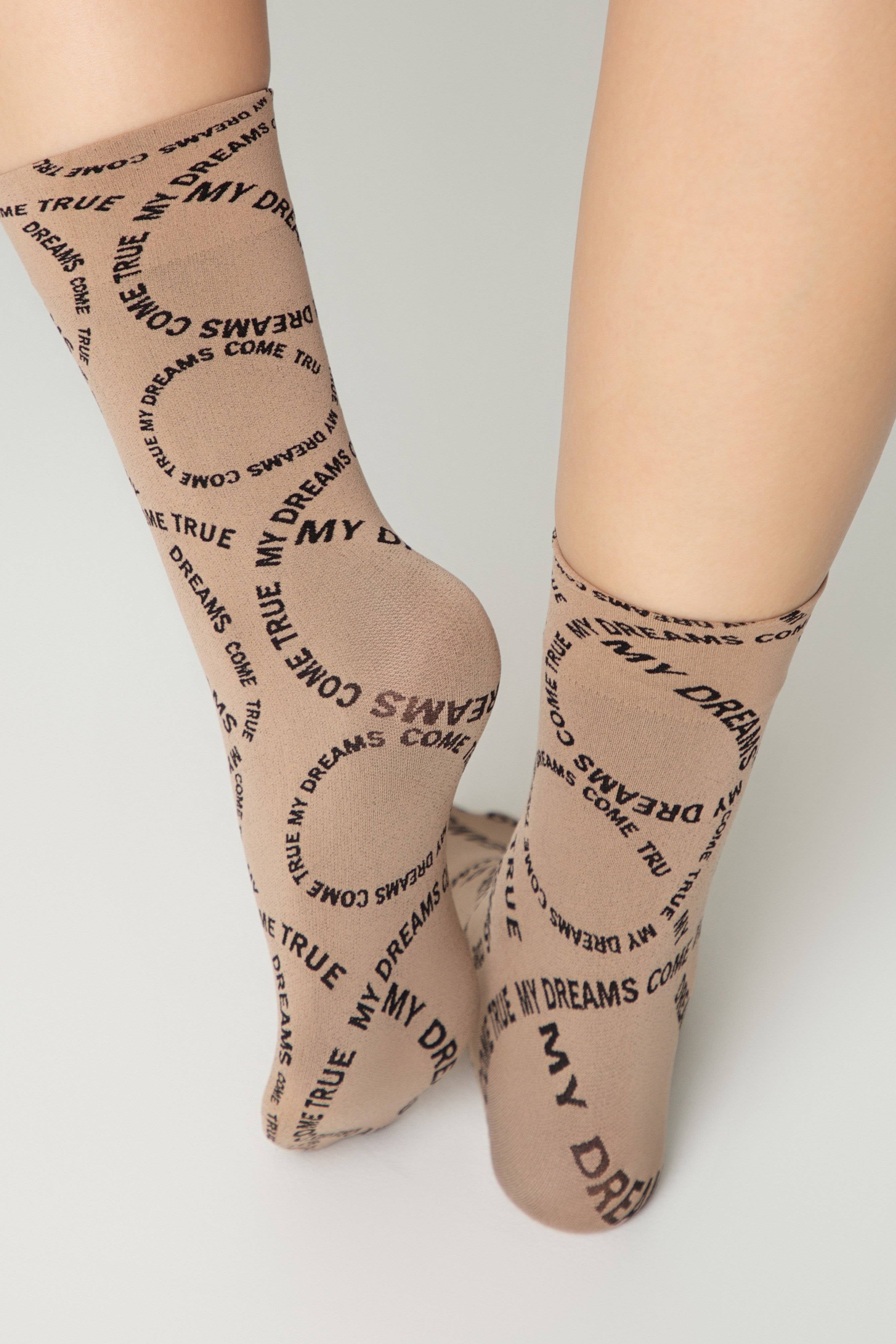 Dense Socks Conte Fantasy Knitted "My dreams" Design