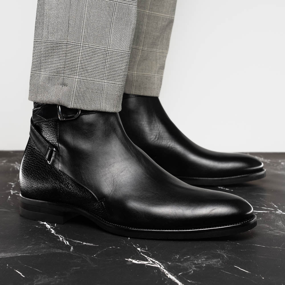Jodphur Italian Calfskin Boot | Black