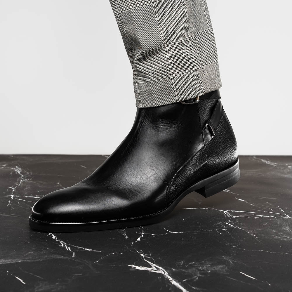 Jodphur Italian Calfskin Boot | Black