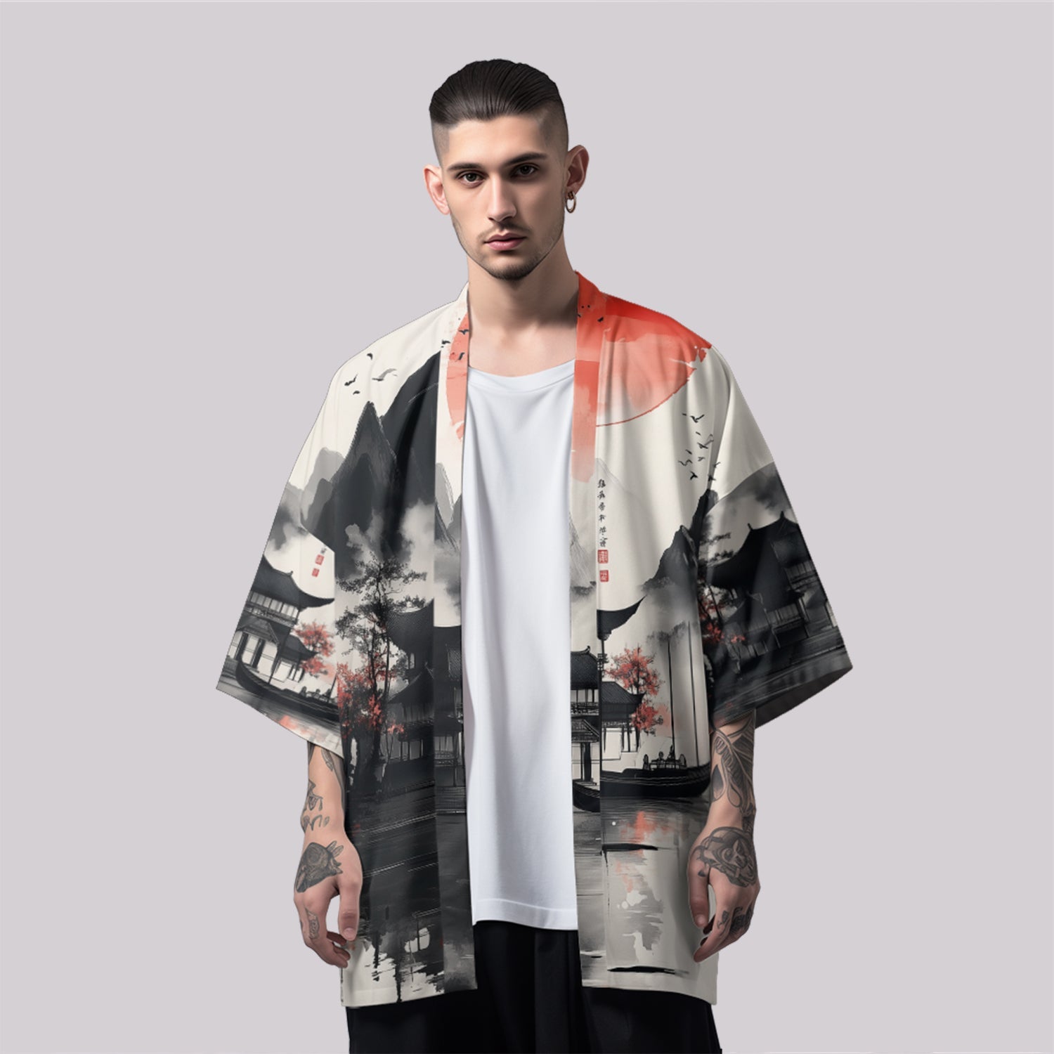 K27 Lake & Mountain Kimono