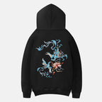 Blue Phoenix Embroidery Hoodie | KH9010