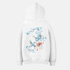 Blue Phoenix Embroidery Hoodie | KH9010