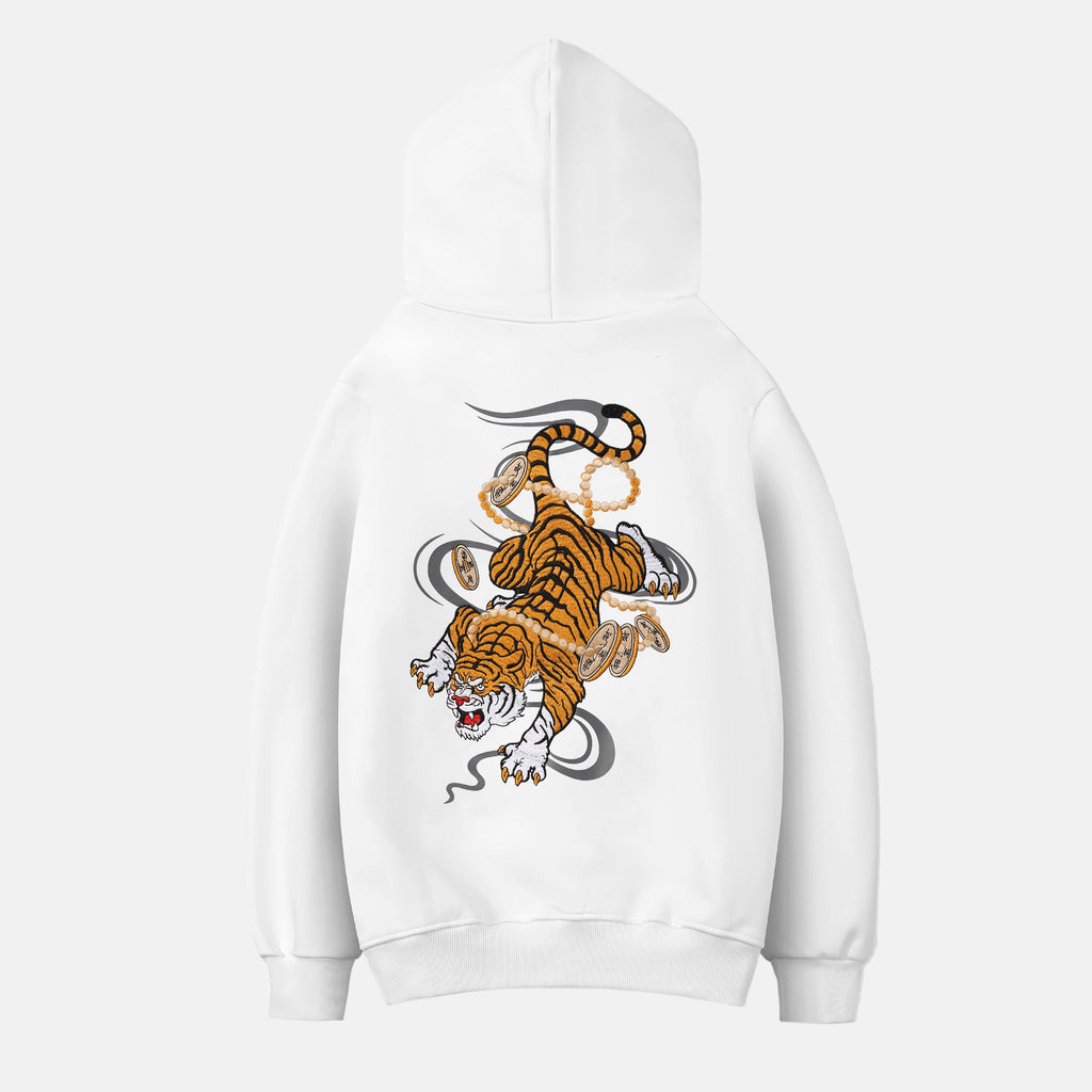 Rich Tiger Embroidery Hoodie | KH9017