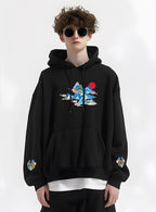 Mountains Embroidery Hoodie | KH9232