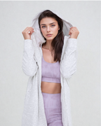 Cozy Comfort  Zip Up Hoodie Jacket Gray