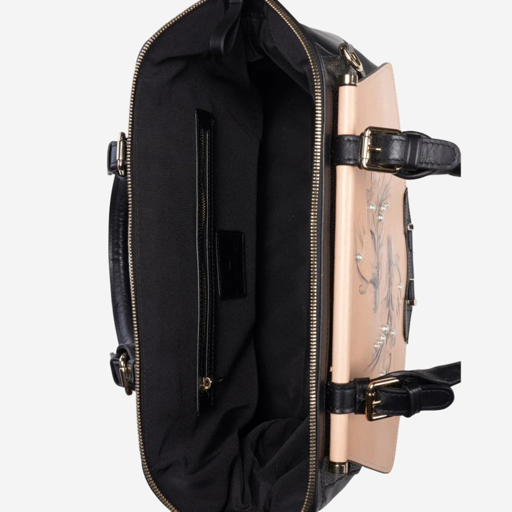 Bellorita Koi Large Black Satchel