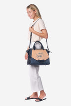 Bellorita Koi Large Blue Satchel