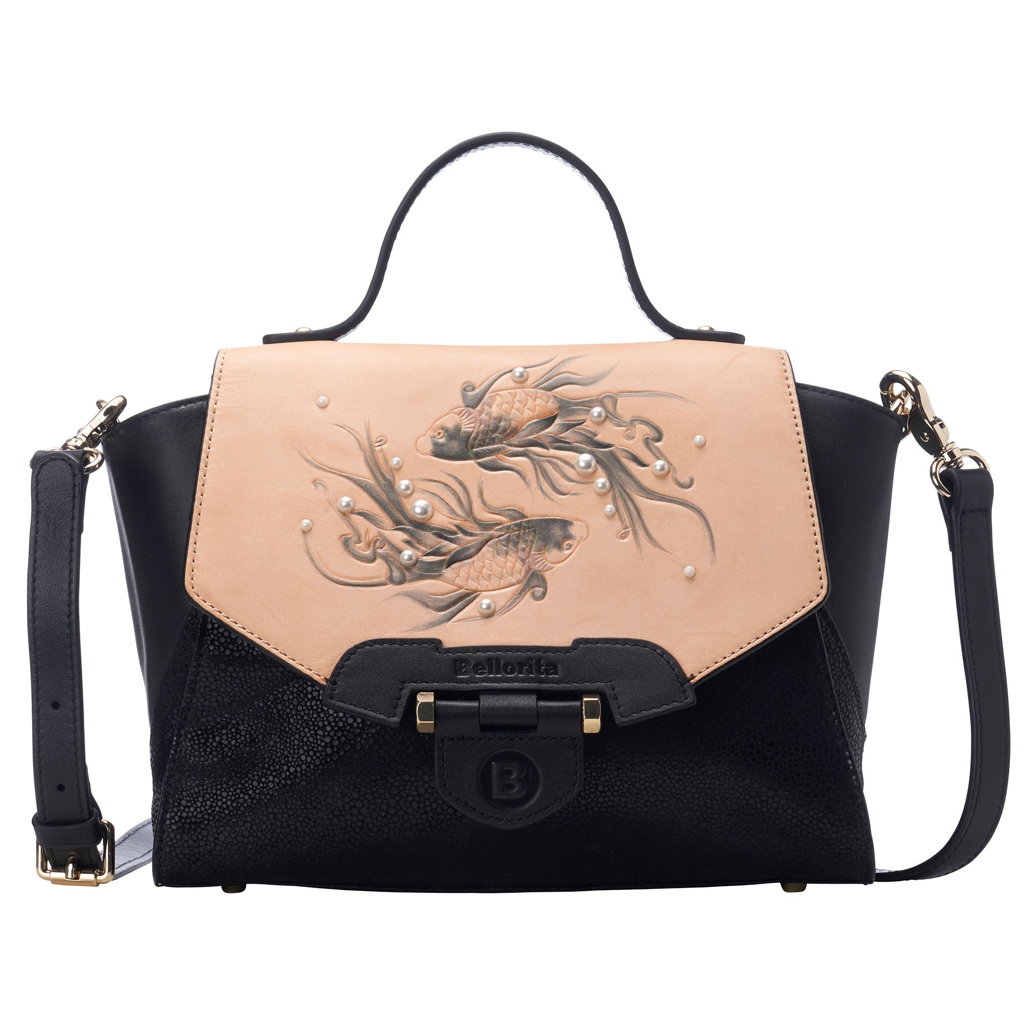 Koi Small Black Satchel