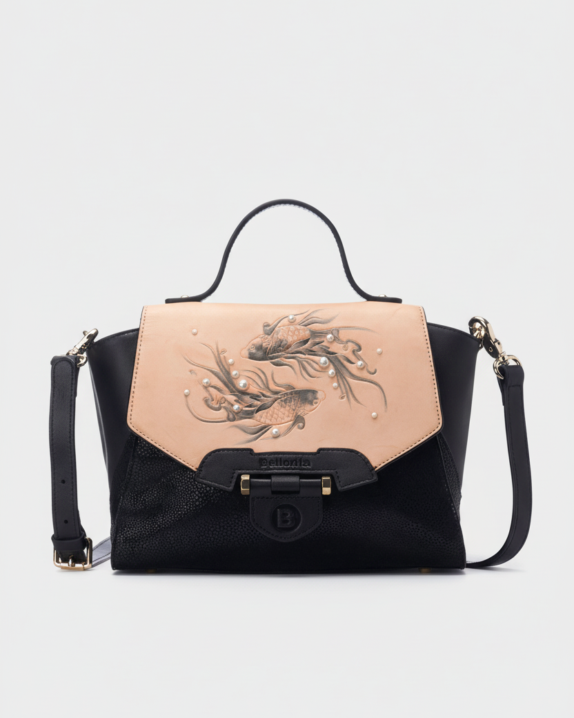 Koi Small Black Satchel