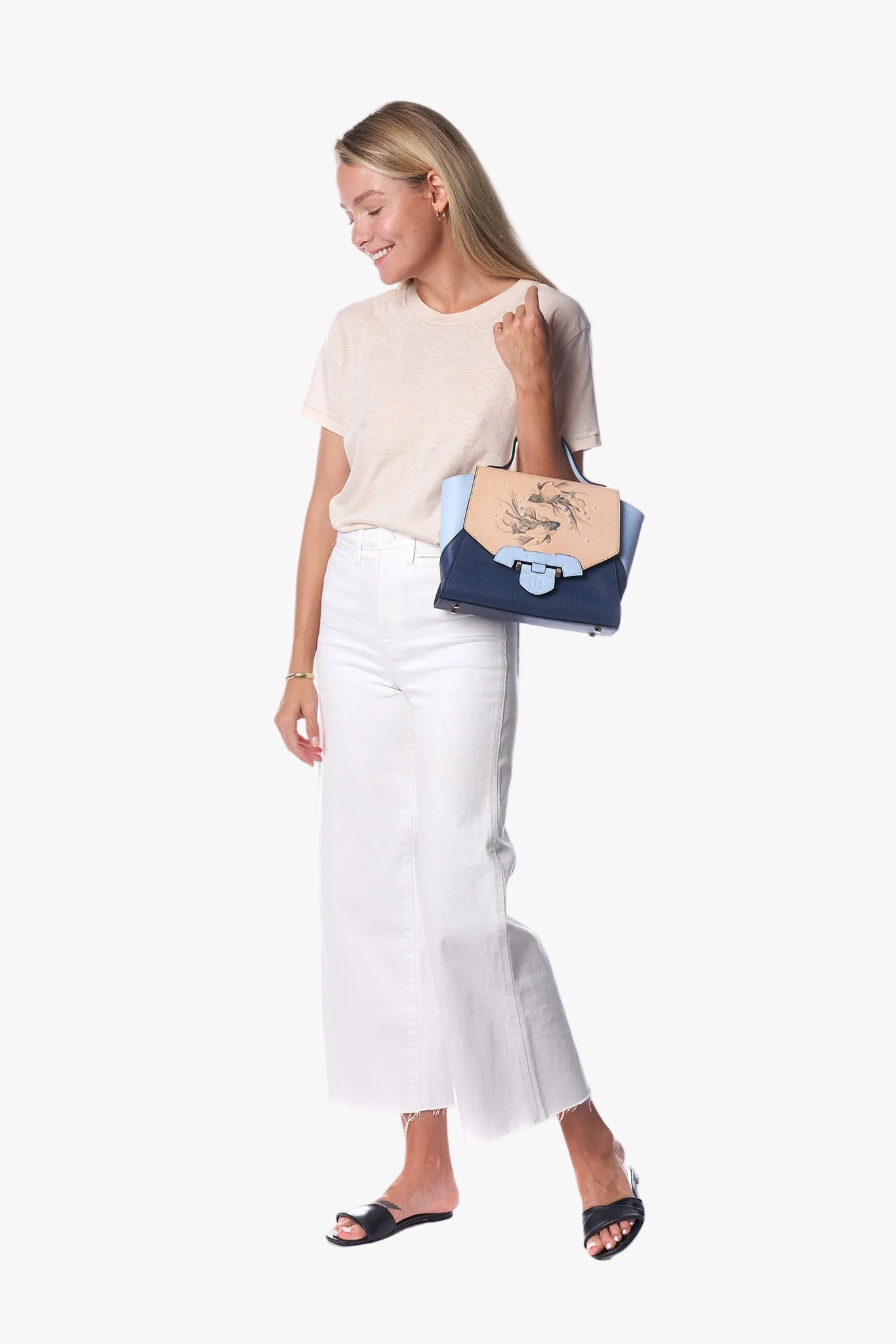 Koi Small Blue Satchel