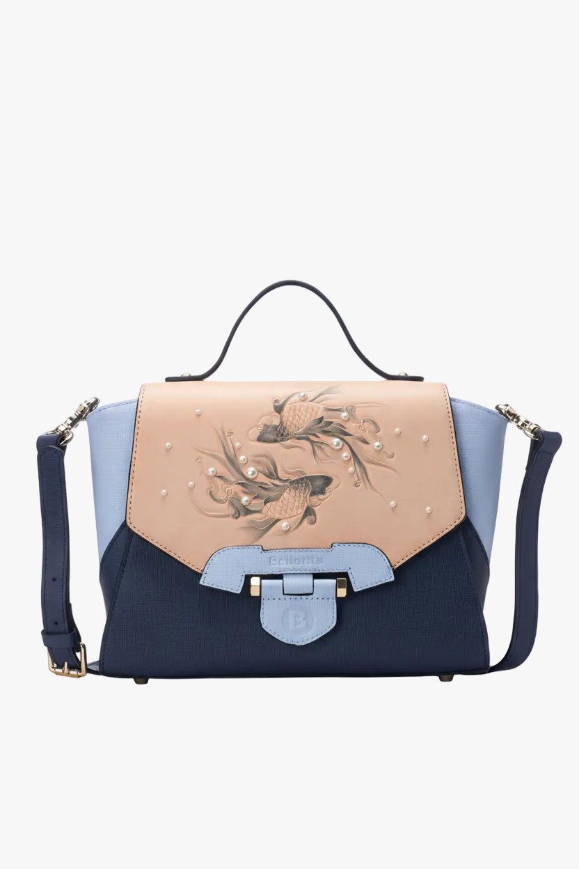 Koi Small Blue Satchel