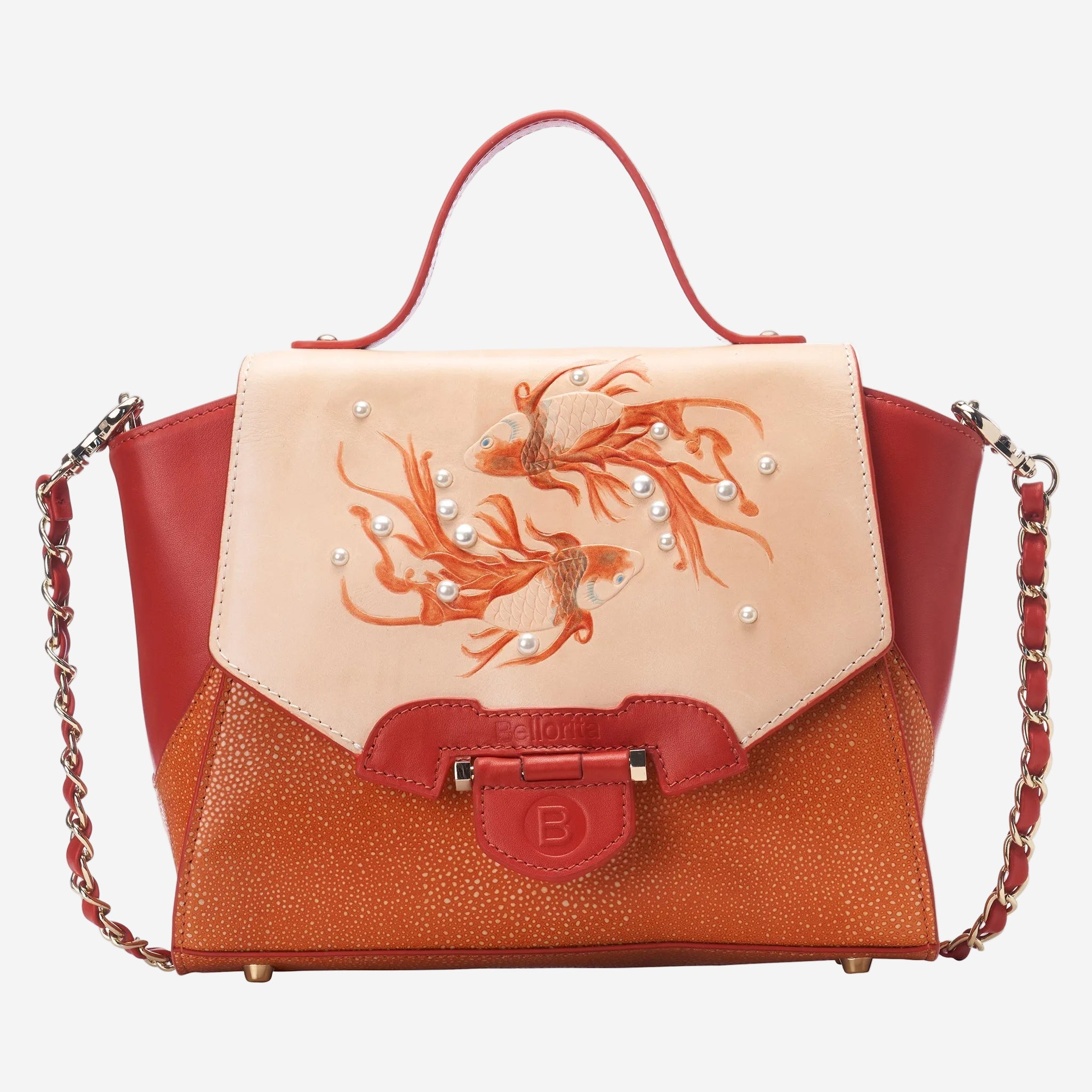 Bellorita Koi Small Orange Satchel