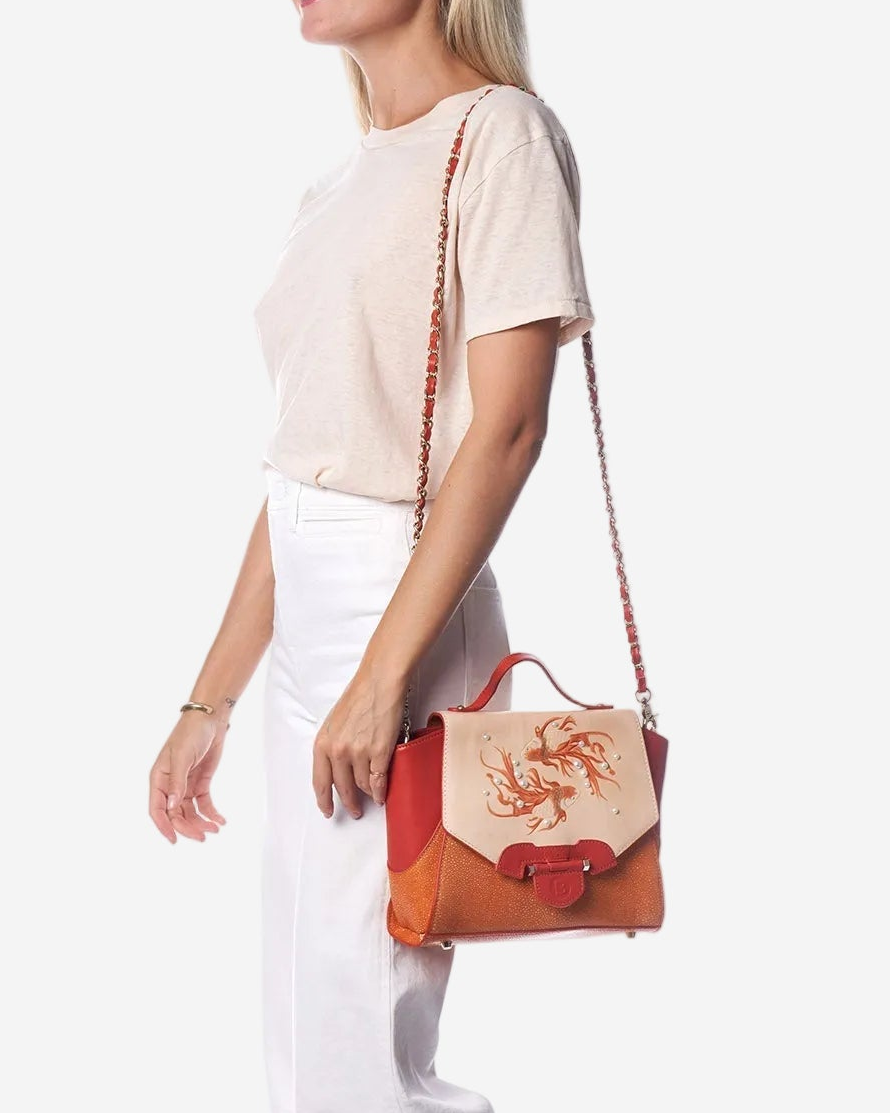 Bellorita Koi Small Orange Satchel