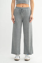 CloudSoft™ Wide-Leg Lounge Pants Gray