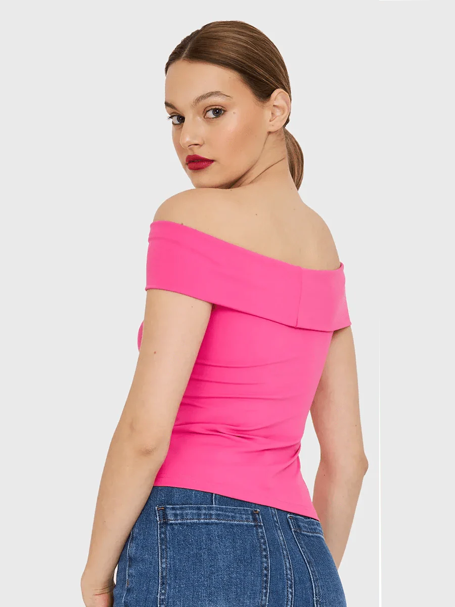 Kristy Tube Top Sexy T-Shirt Off-Shoulder