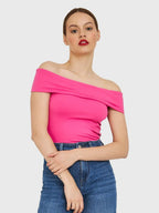 Kristy Tube Top Sexy T-Shirt Off-Shoulder