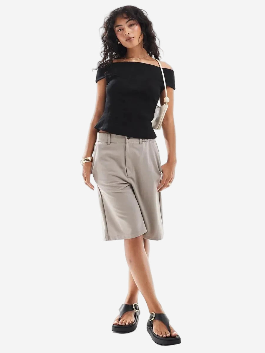 Kristy Tube Top Sexy T-Shirt Off-Shoulder