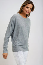 Ethereal Flow Dolman Top Gray