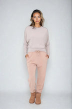 Ethereal Flow Dolman Top Mocha