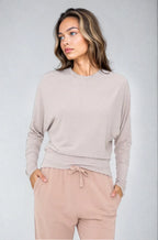 Ethereal Flow Dolman Top Mocha