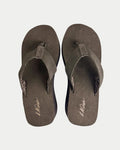 LA Gear Women’s Malibu Flip-Flop | Brown Wedge