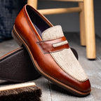 Lago Italian Calfskin Slip-On Loafer | Cognac