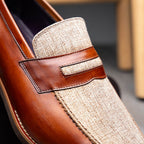 Lago Italian Calfskin Slip-On Loafer | Cognac