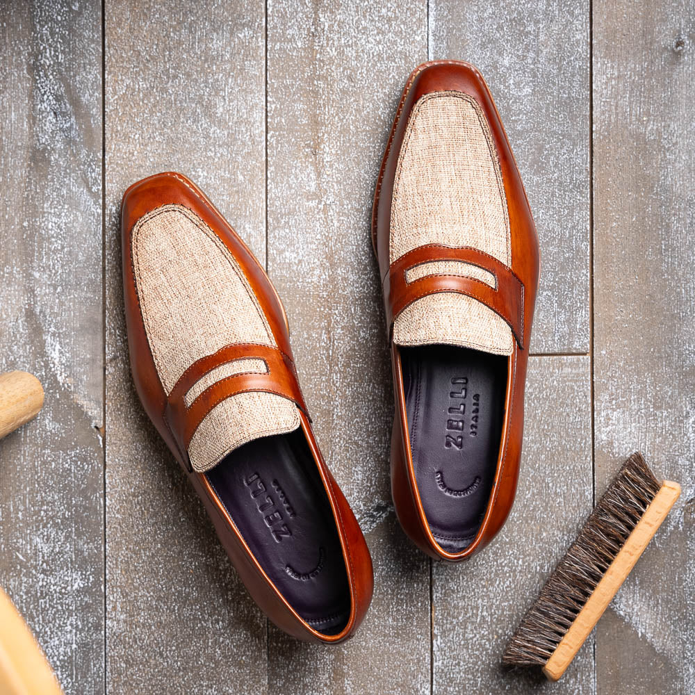 Lago Italian Calfskin Slip-On Loafer | Cognac