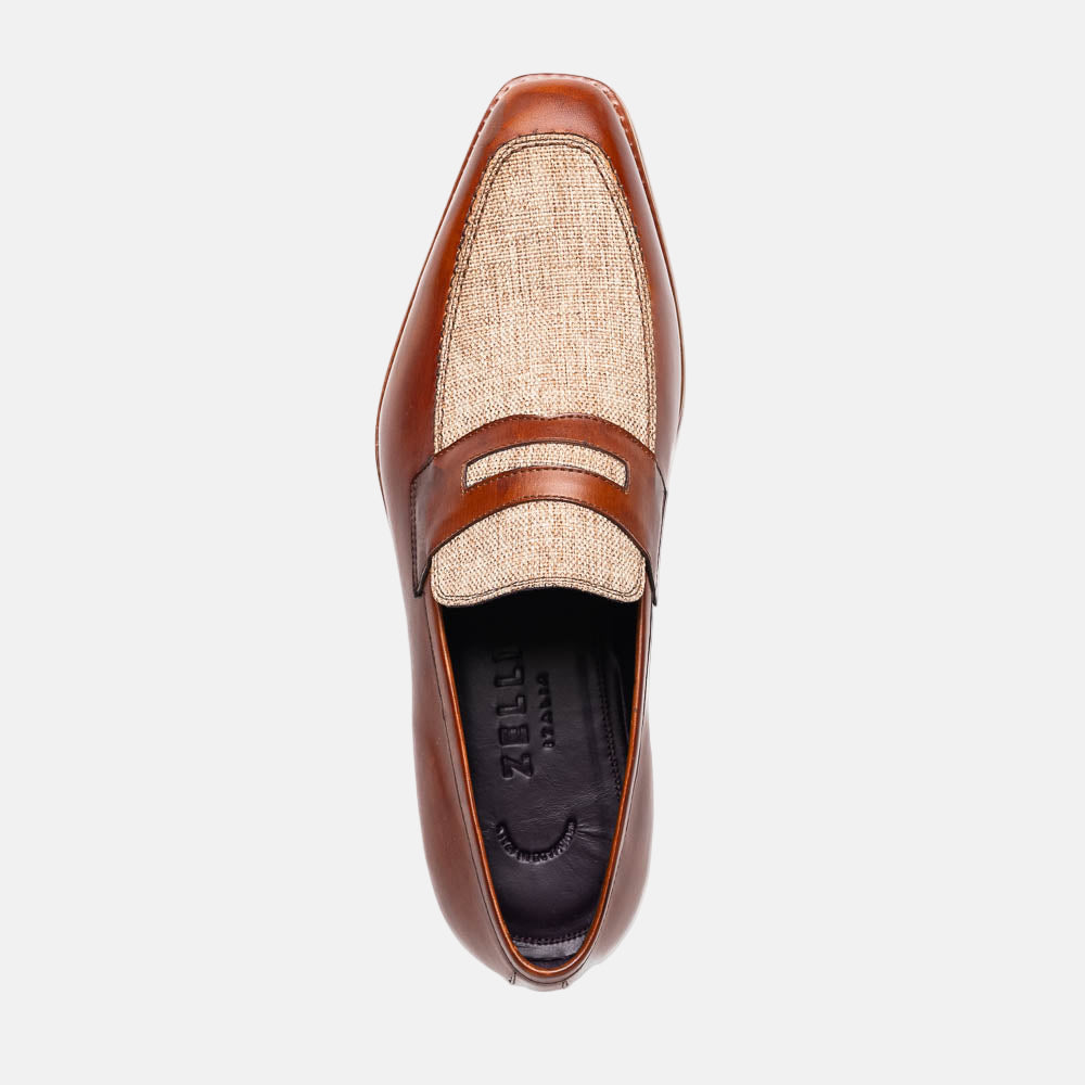Lago Italian Calfskin Slip-On Loafer | Cognac