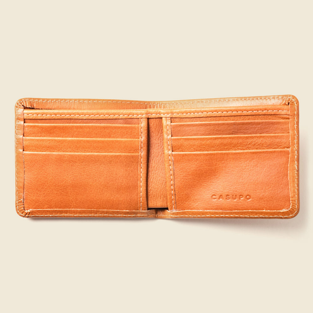 Large Billfold Wallet with RFID Protection | Natural