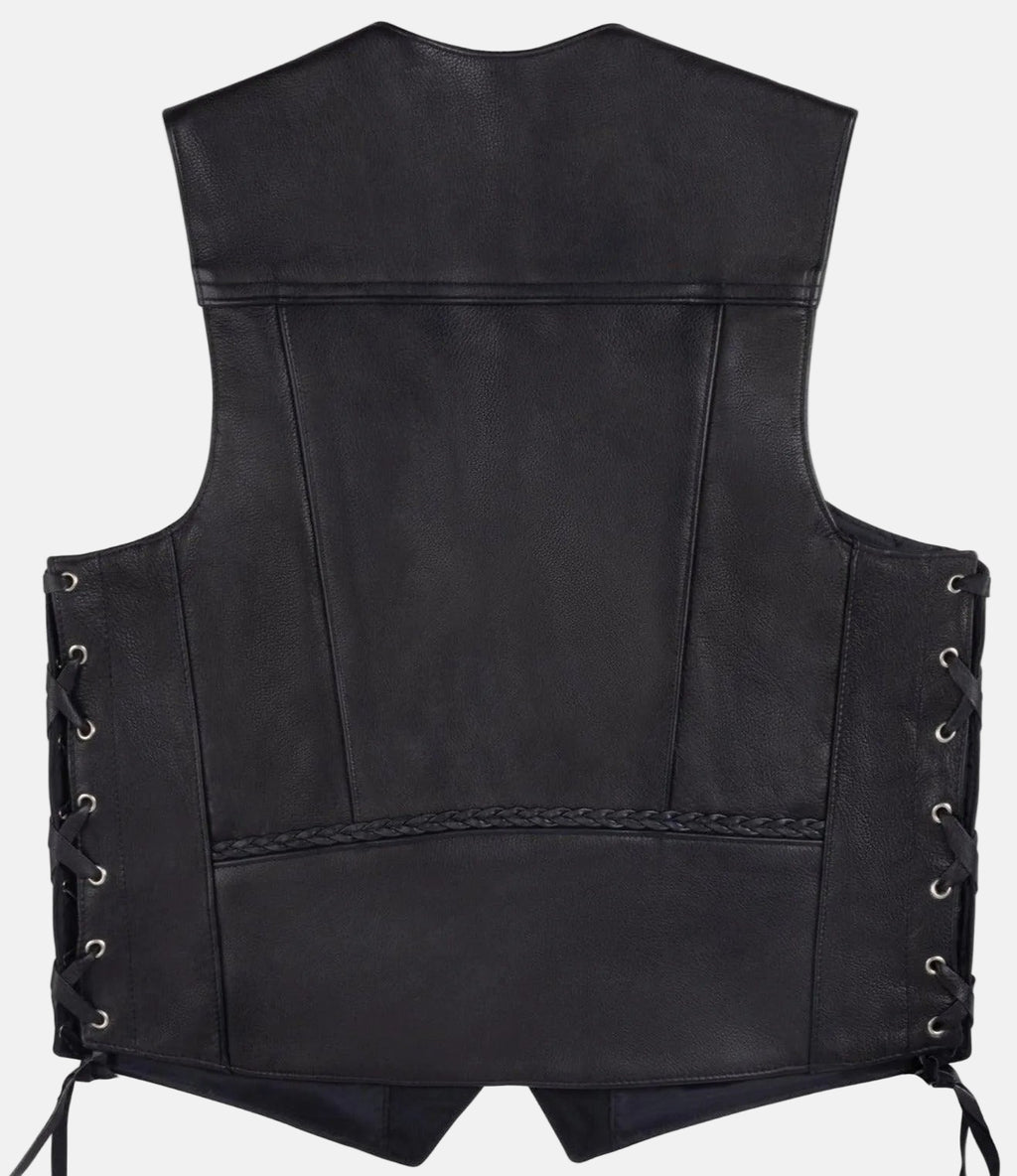 Legendary Gunslinger Men's Motorcycle Leather Vest