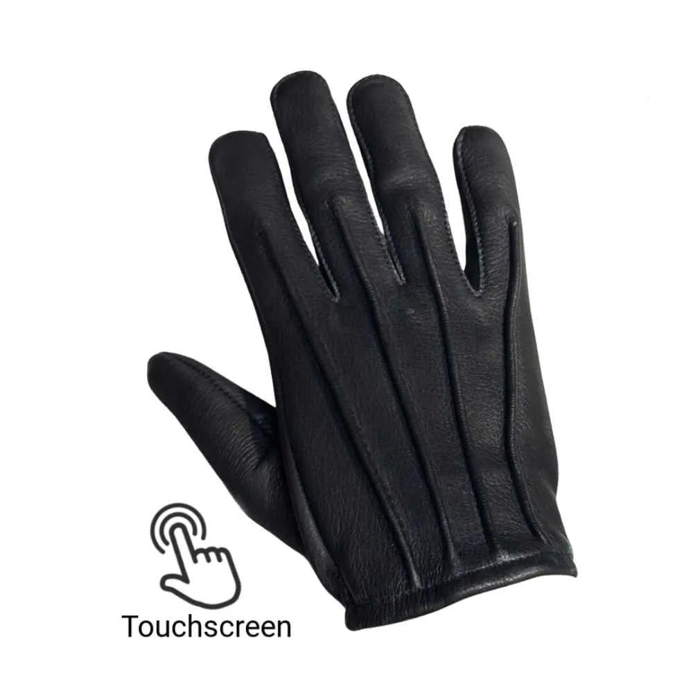 Legendary Haymakers Super Welted Short Wrist American Deerskin Motorcycle Gloves