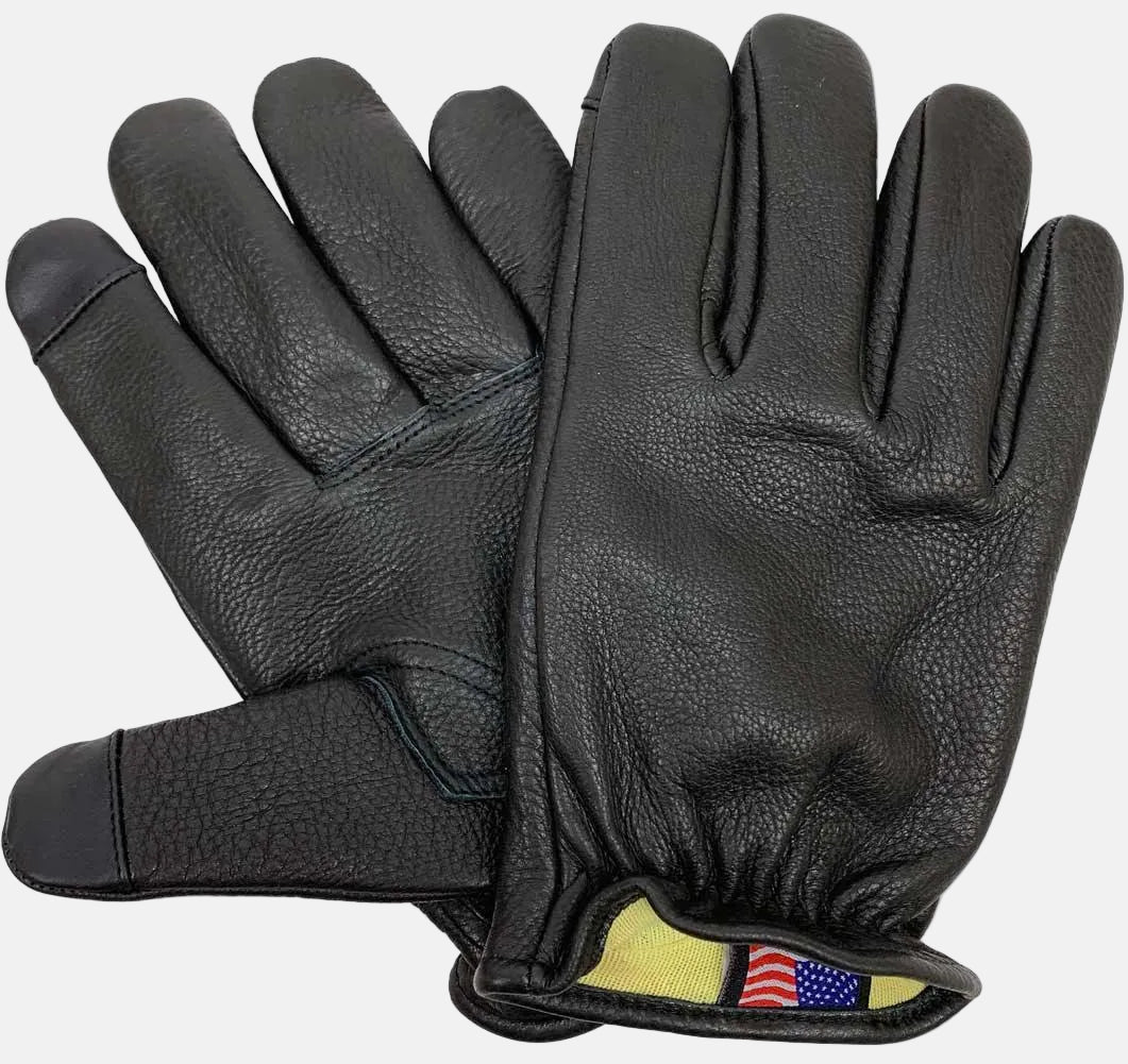 Legendary Deerskin Aramid Lined Short Wrist Touchscreen Gloves