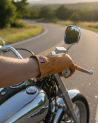 Legendary Tan Deerskin Leather Short Wrist Motorcycle Gloves