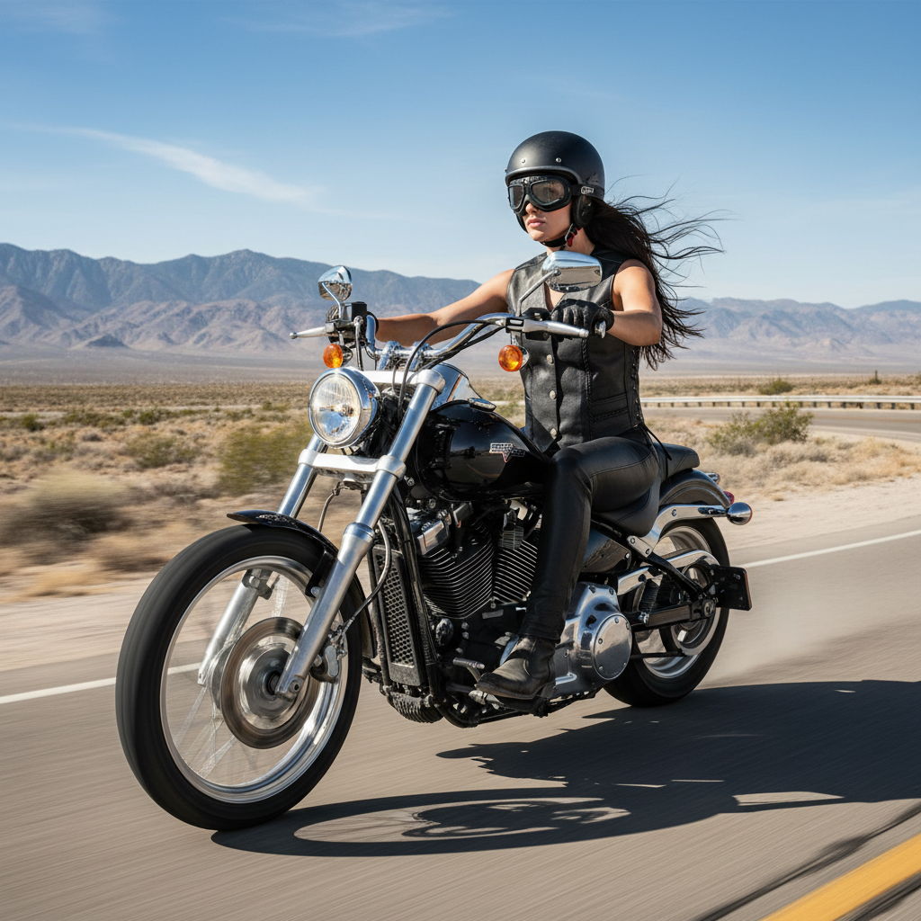Legendary 'Vikla Chikla' Women’s Leather Braided Motorcycle Vest with Buffalo Nickel Snaps