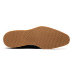 LEGERRA Hand Burnished Crocodile Print Monkstrap | Black