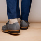 LEGERRA Sueded Goatskin Monkstrap | Grey